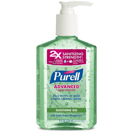 PURELL Aloe Scent Gel Advanced Hand Sanitizer 8 oz 3016-12-CMR